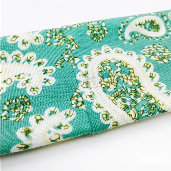 Turquoise paisley headband - Picture 2 of 4